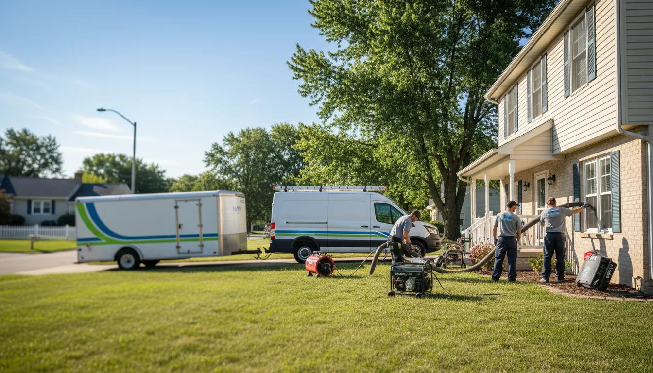 Flooded Basement Restoration And Cleanup With Repair in Silvis, IL near me